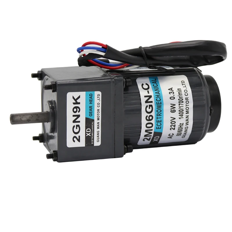 2IK06GN-C 10W AC220V Low Speed High Torque Gear Motor CW/CCW with Capacitor 