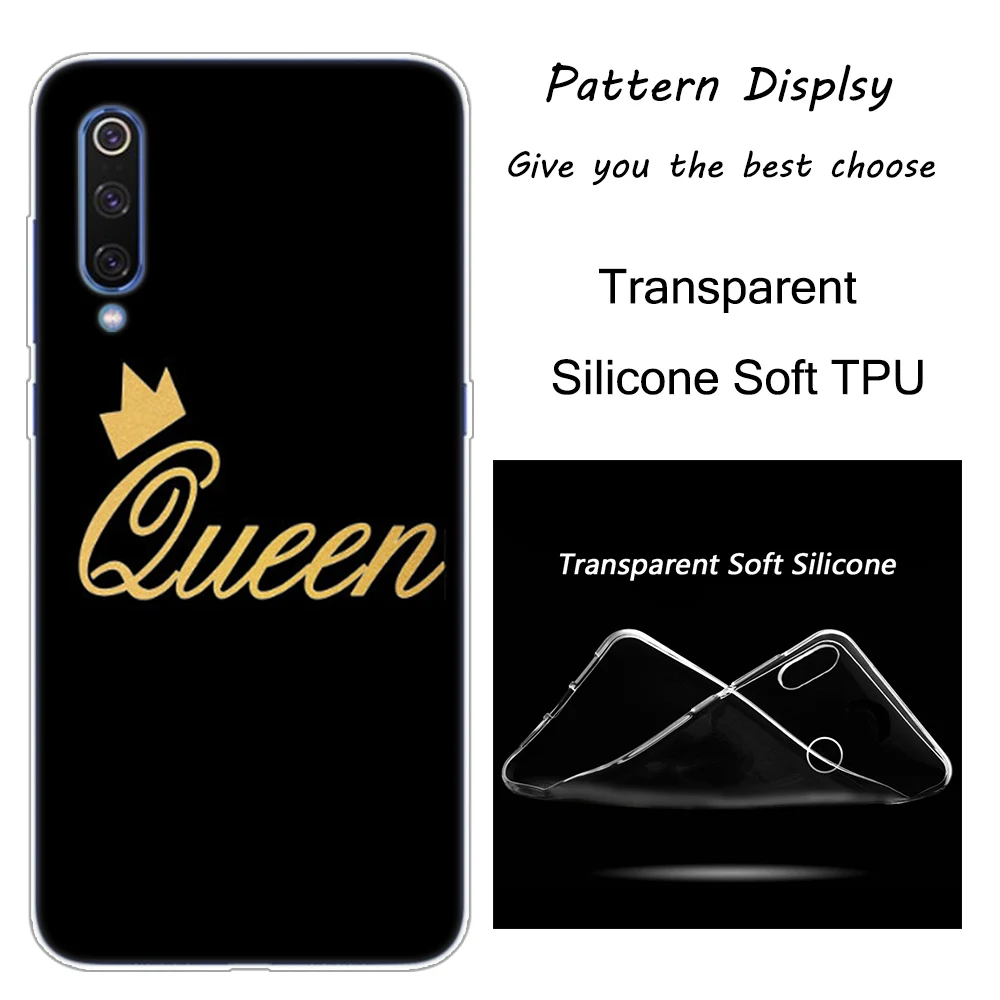 006 Роскошные King queen пара Корона чехол для Xiaomi Pocophone F1 9T 9 9SE 8 A2 Lite A1 A2 Mix3 Redmi K20 7A Note 4 4X5 6 7 Pro S2 - Цвет: 006