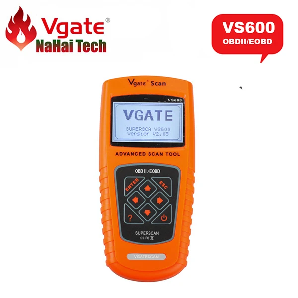 100% Оригинальный VGATE SCAN VS600 для всех OBDII OBD2 транспортных средств EOBD OBD CAN считыватель