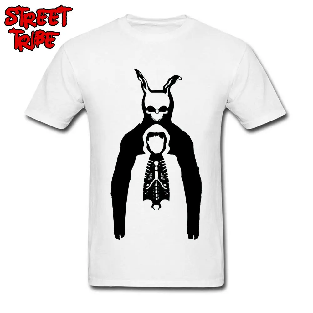 Casual Group Tops T Shirt for Men Fitted Summer/Fall Round Collar 100% Cotton Fabric Short Sleeve Top T-shirts Birthday T Shirts Donnie Darko and Frank Black 19366 white
