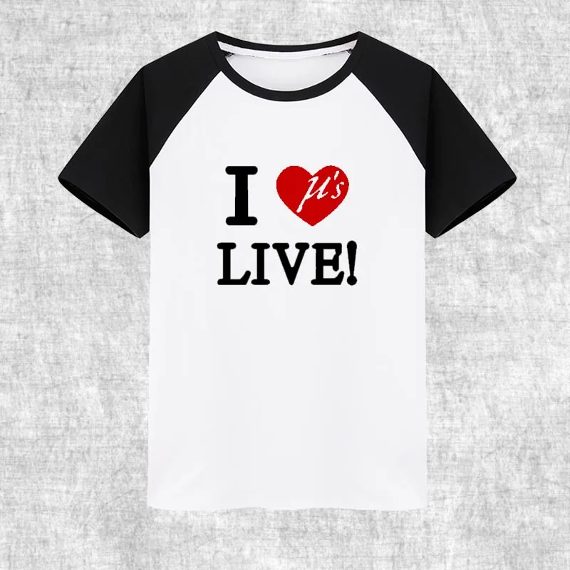 Новая любовь LIVE Aqours футболка аниме Lovelive Солнечный свет Мужская футболка хлопок Лето Свободные wo мужские футболки - Цвет: 03