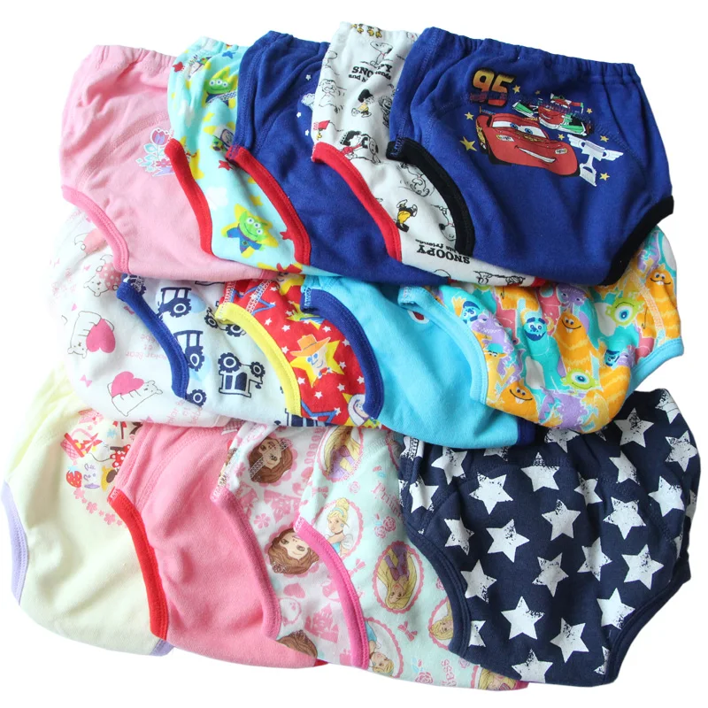 2PCS Reusable Baby Training Pants Infant Waterproof Pant Toddler Potty Underwear Newborn Boy Girl Swimming Diapers Nappy Panties