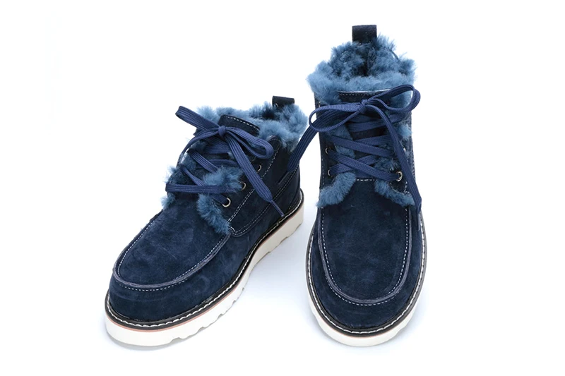 GRWG Beckham/одинаковые стильные зимние мужские ботинки из натуральной замши на шнуровке, 100% Натуральная шерсть, зимняя обувь на меху