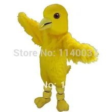 Талисман длинные волосы канарский костюм талисмана Взрослый размер птицы маскот костюм маскота сценический реквизит вечерние Карнавальная Фантазия платье