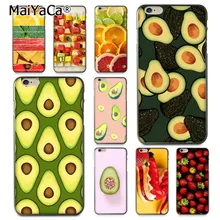MaiYaCa Heerlijke Avocado Aardbei lemon Patroon Luxe telefoon Case voor iphone 11 pro 8 7 66S Plus X 5S SE XS XR XS MAX cover(China)