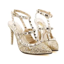 2016 New Design Chaussure Femme Zapatos Mujer Shoes Ankle Strap font b Woman b font Pumps