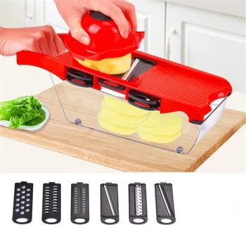 

1PC Upgraded 7 Blades Mandoline Slicer Manual Vegetable Cutter Salad Maker Patato Onion Cutter Kitchen Accessories Gadget QA 074