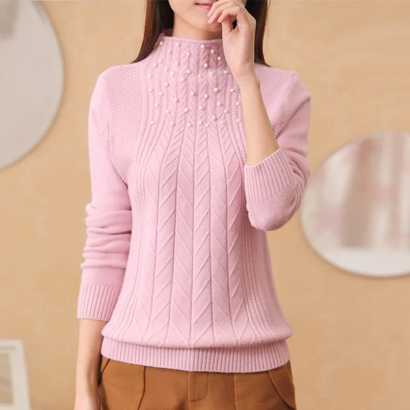 Hot Sale New Arrival Fashion Women Outerwear Turtleneck Sweater Female Autumn Winter All-Match Slim W-176 | Женская одежда