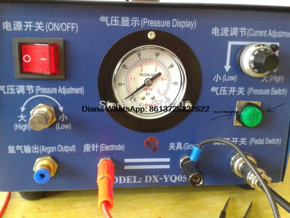 New 220V 110V New Pulse Argon Spot Welder with Handheld for free 400W Welding Jewelry Gold