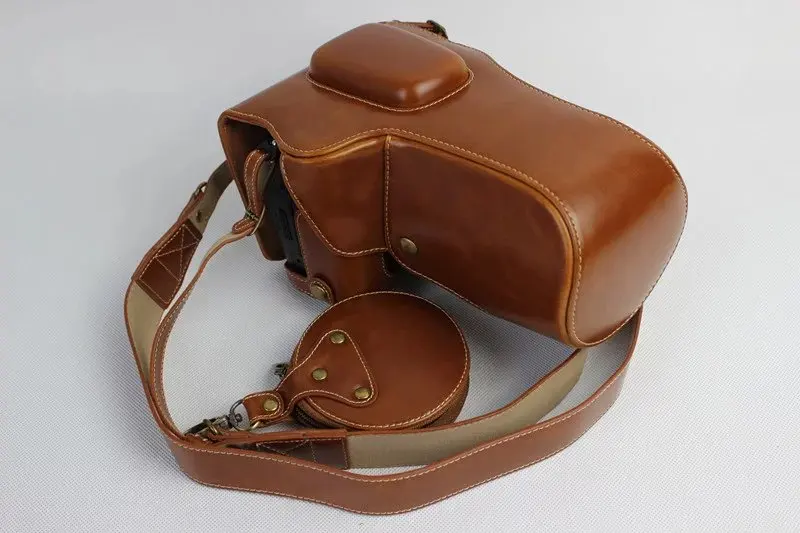 travel case for camera New Luxury PU Leather Camera Case for Nikon P900 P900S Digital camera Bag Cover with Strap +Mini Battery case camera bags for women