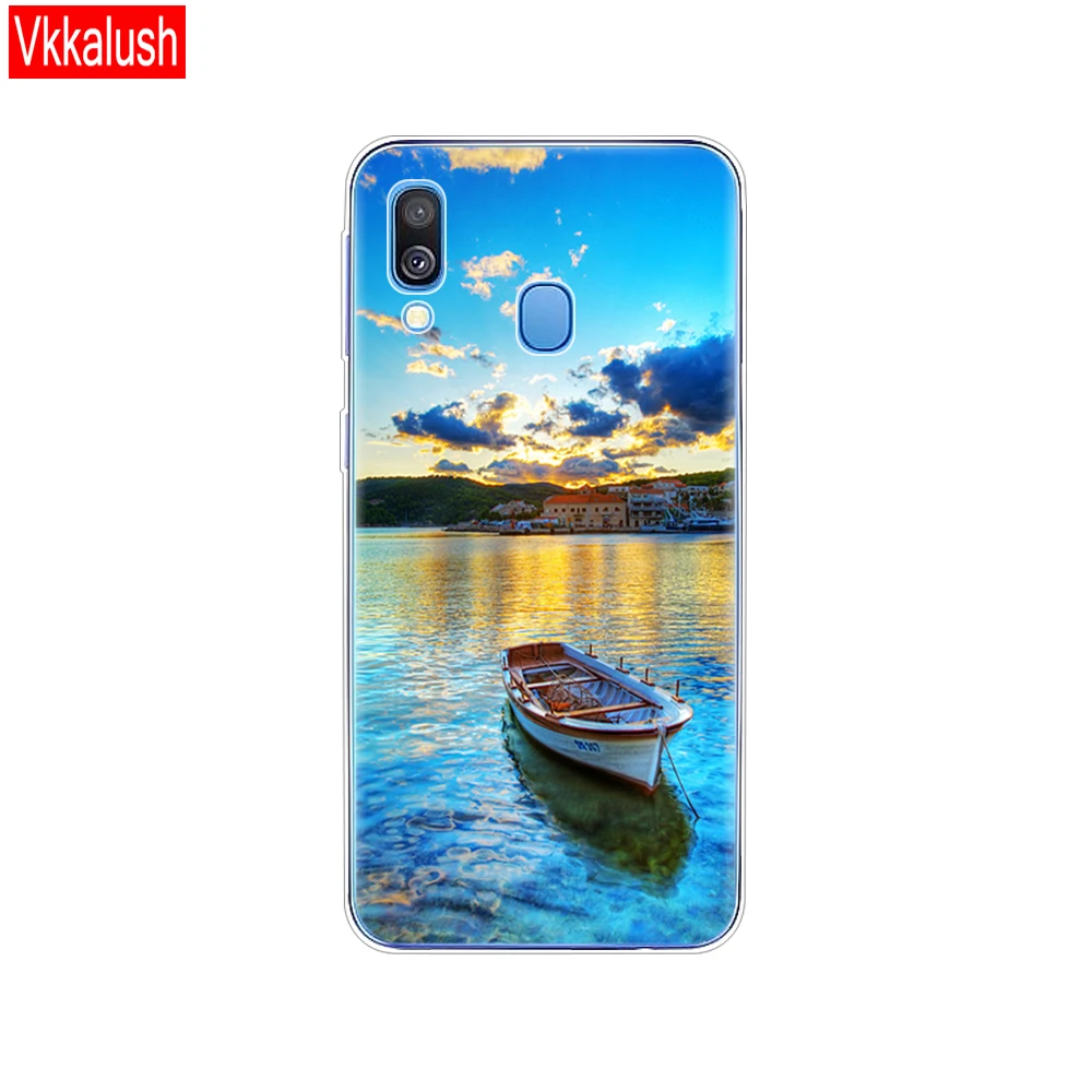 80143 Чехол для телефона, чехол для samsung A40, мягкий силиконовый чехол на заднюю панель для samsung Galaxy A40 A405, SM-A405F, A405F, мультяшная задняя крышка - Цвет: 80143