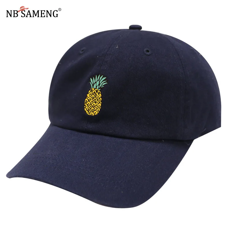 2018 Pineapple Hat Embroidery Baseball Cap Unisex Hip Hop Cotton