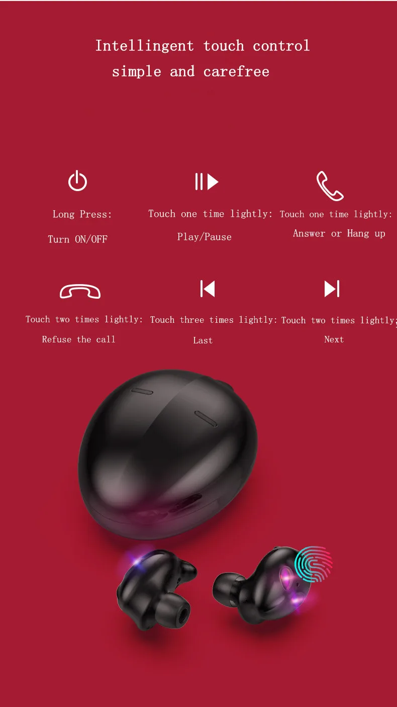 Alien Bluetooth 5 0 наушники TWS беспроводные Blutooth Handsfree спортивные игровая гарнитура