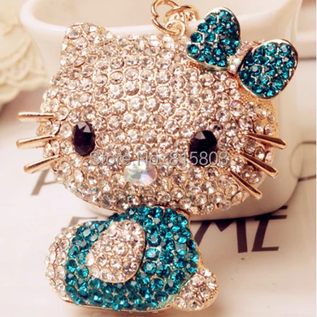 

Bling Bling Cute Hello Kitty Keychain Key Hanger Keyring Bag Hanger Key chain