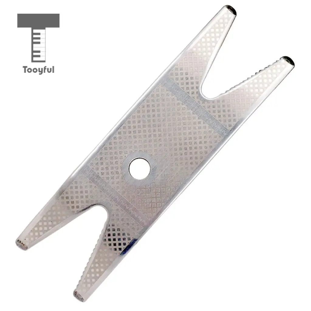 Tooyful Guitar Bass Multi Spanner Wrench+32 Blade Feeler Gauge Set Luthier Tool
