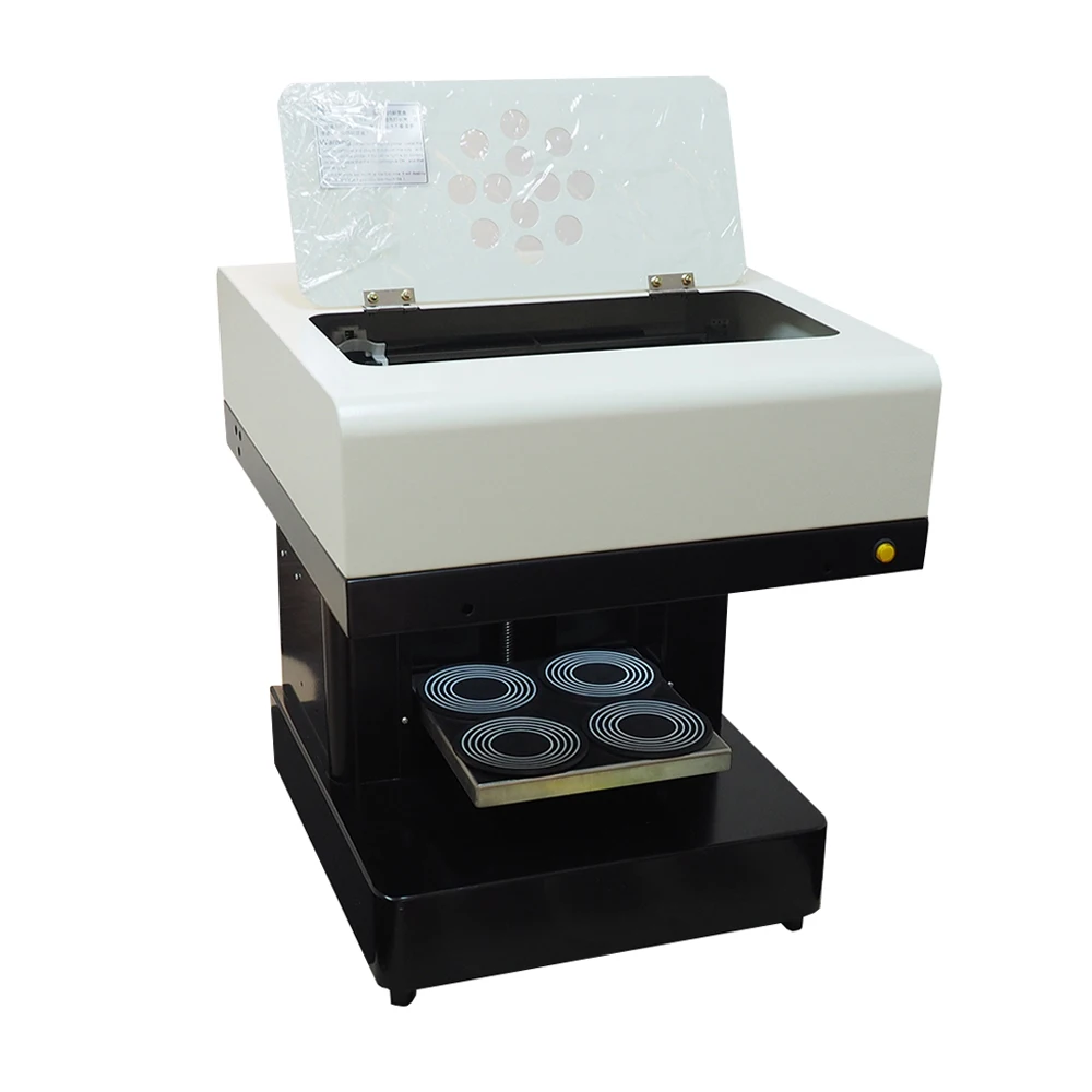 

Factory Price 4 cup Automatic Cake Coffee Printer Chocolate Selfie Coffee Printing machine for Cappuccino Biscuits Cookie Sweeti