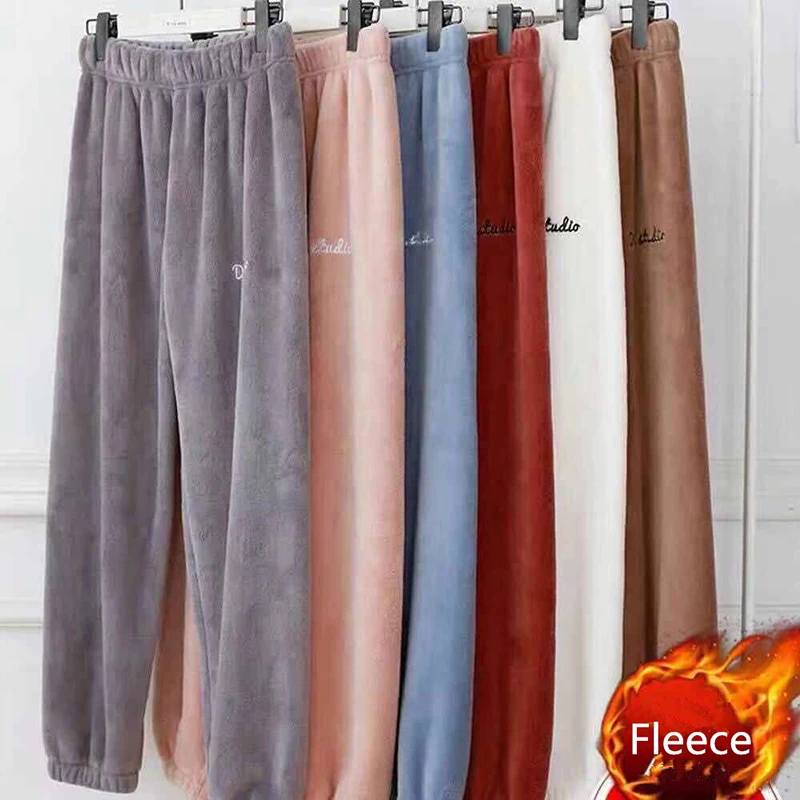 

Women Winter Pants Casual Cotton Solid Plus Thicken Velvet High Waist Pants Women Winter Fashion Harem Pants Ladies Trousers