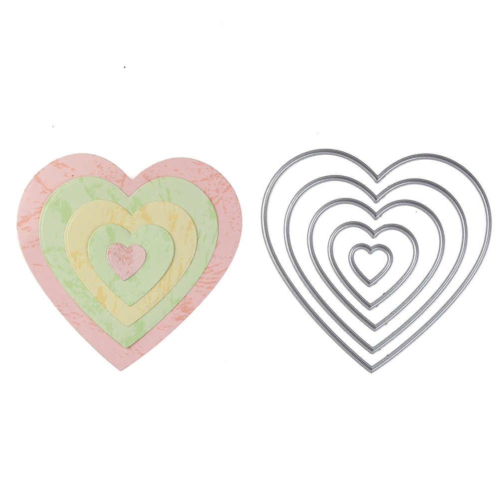 

Love Heart Frame Metal Cutting Dies Stencil for DIY Scrapbooking album Decor Embossing Hand on Cuts Die Paper Card 2018 New