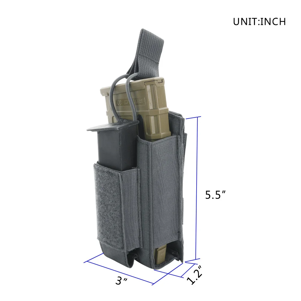 Отличная Элитная тактическая сумка-бизань Molle с зажимом, сумка для охотничьих журналов, военная Пейнтбольная игра AK M4, аксессуары для пистолета с зажимом