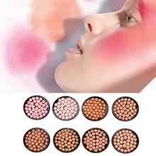 Высококачественные модные матовые румяна мяч Контурные тени для век Водонепроницаемая устойчивая Косметика с кисточкой