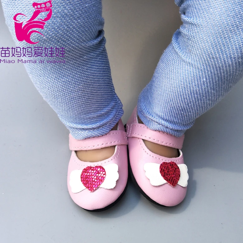 

Doll shoes for 18 inch Girls Doll PU leather dolls shoes accessories born baby dolls princess mini toys shoes
