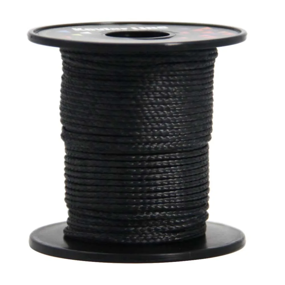 Black Kevlar Line 50ft 1050lb Braided Line For Fishing Outdoor Sport