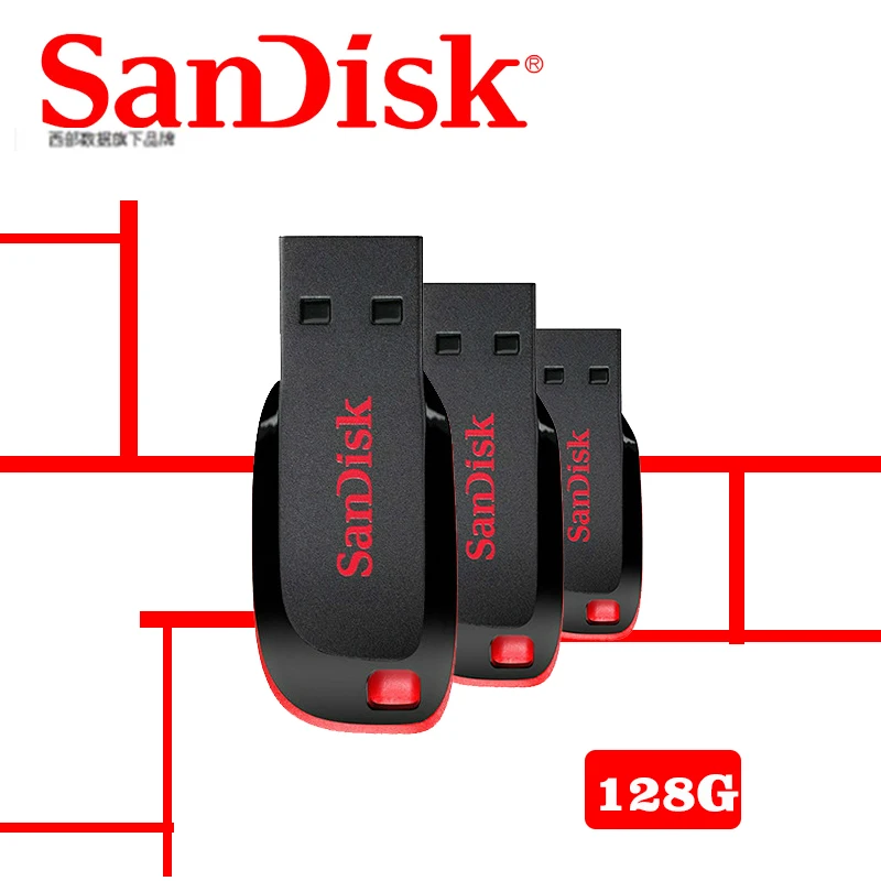 SanDisk флэш-накопитель 64 ГБ 32 ГБ CZ33 USB 16 ГБ 8 ГБ флеш-накопители USB 2,0 Pendrive+ Micro USB OTG разъем для Android Mobile