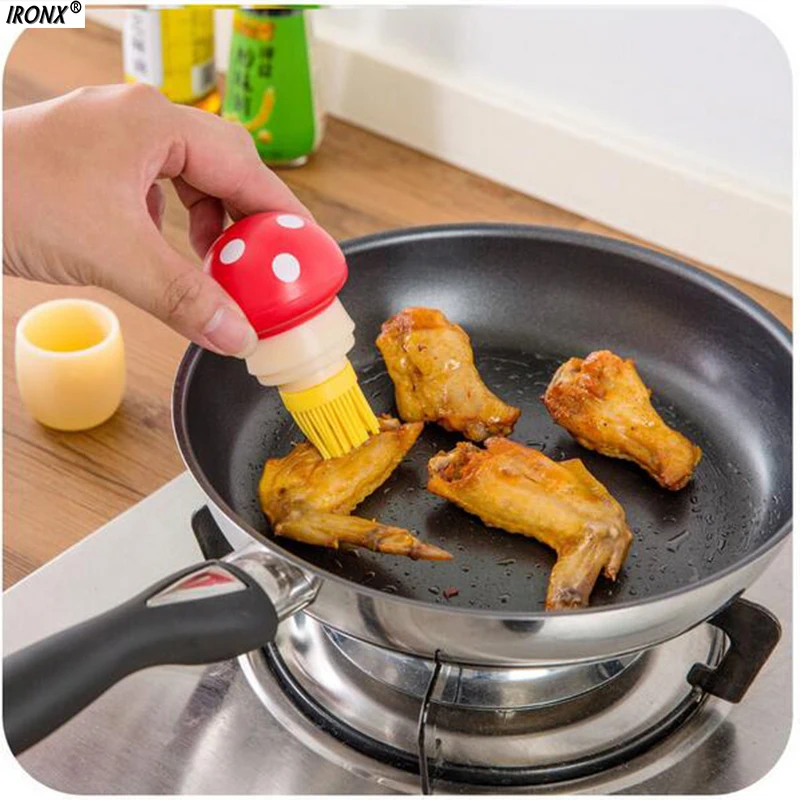 Cute Mushroom Basting Brush Cooking Pastry Tool Silicone Baking Bread