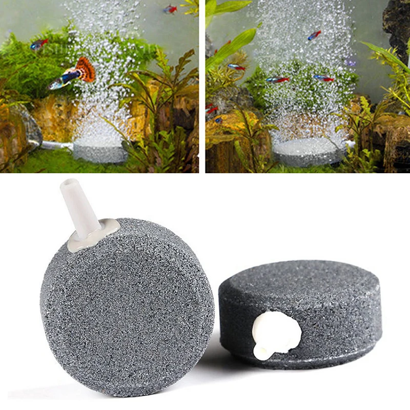 

4/6/8cm Air Bubble Stone Aerator for Aquarium Fish Tank Pump Hydroponic Oxygen Plate Mini Air Pump 7A3384