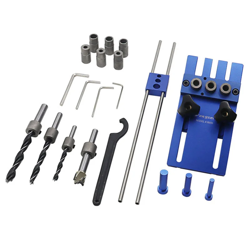 GTBL Feng sen Woodworking tool DIY Joinery High Precision Dowel Jigs Kit 3 in 1 Drilling locator drilling guide ki | Инструменты