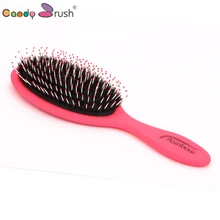 Candy Brush 2016 Boar Bristle&Nylon Hair Brush For Wet Hair Professional Wet Detangler Brush Women Hairdressing Styling Tool