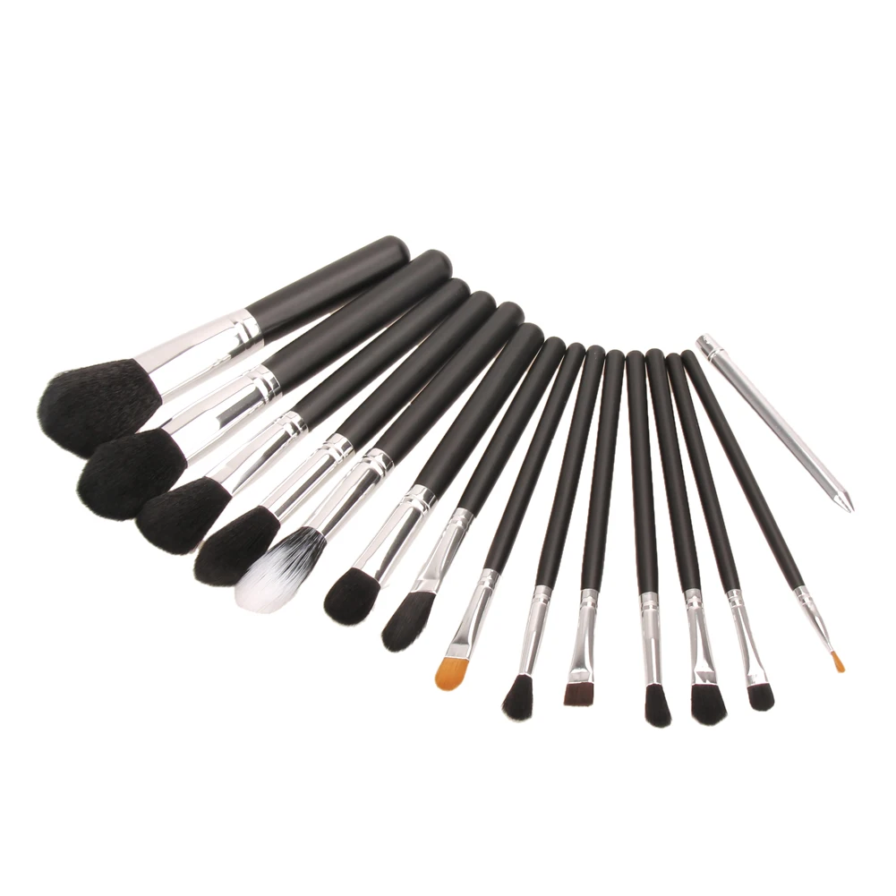 

15pcs Black Makeup Brushes Powder Blush Foundation Eyeshadow Eyeliner Lip Make Up Brush Tool