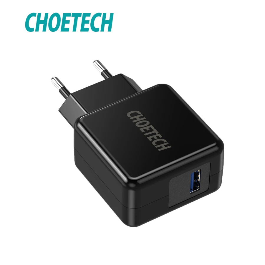 

CHOETECH 18W Quick Charge 3.0 USB Charger For iPhone X 8 8 Plus Universal Mobile Phone Travel Charger For Galaxy S9 S8 S9 Plus