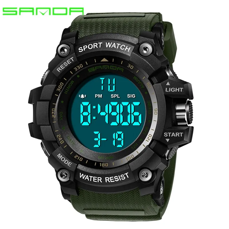 

SANDA Brand Watches Men Sports Male Clock Dive Swim Fashion Digital Watch Military LED Display Wristwatches Relojes Masculino