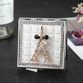 

Mini Pocket Cosmetic makeup mirror,2 Sides Foldable hand compact Beauty mirror make up Eiffel Tower,Wholesale Party Favors Gifts