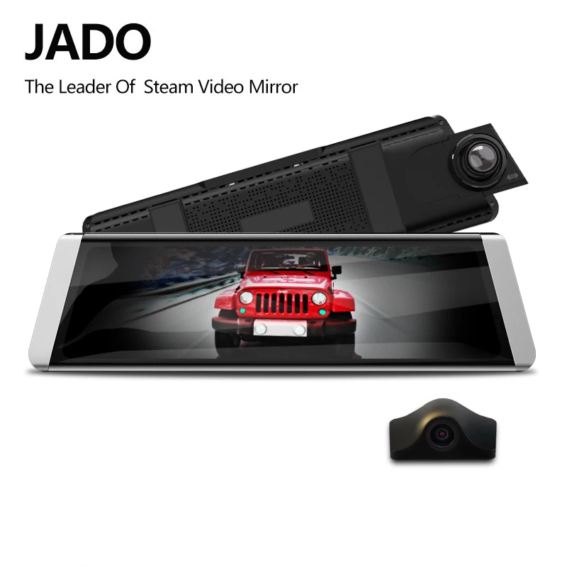 

JADO D800s X1 Stream Rearview Mirror LDWS GPS Track 10 IPS Touch Screen Full HD 1080P Car Dvrs Dash cam