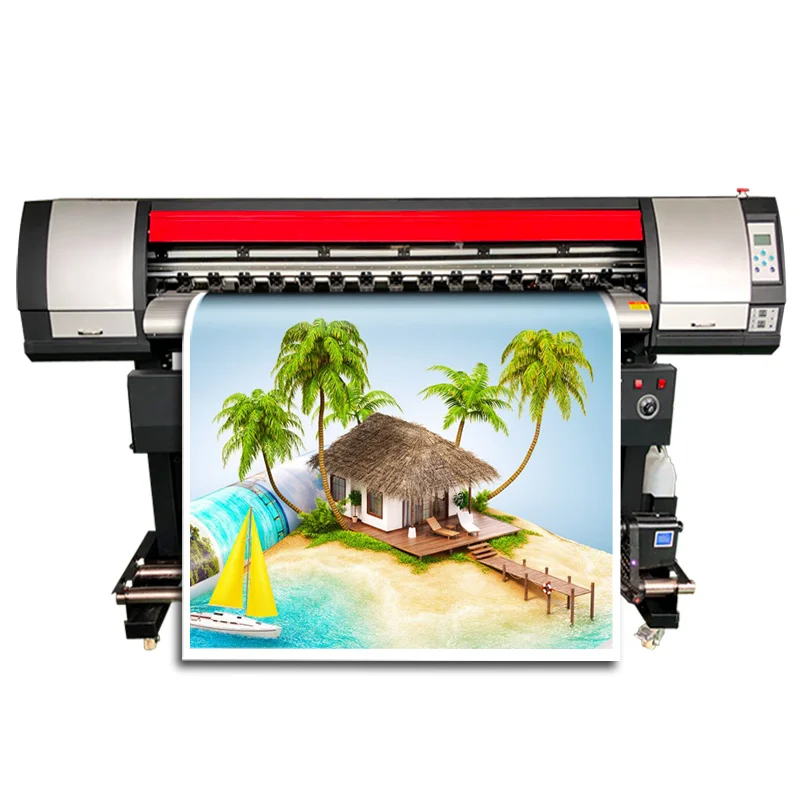 

1.8m solvent printer poster 180cm printer banner printing machine single print head free shipping one year warranty CMYK