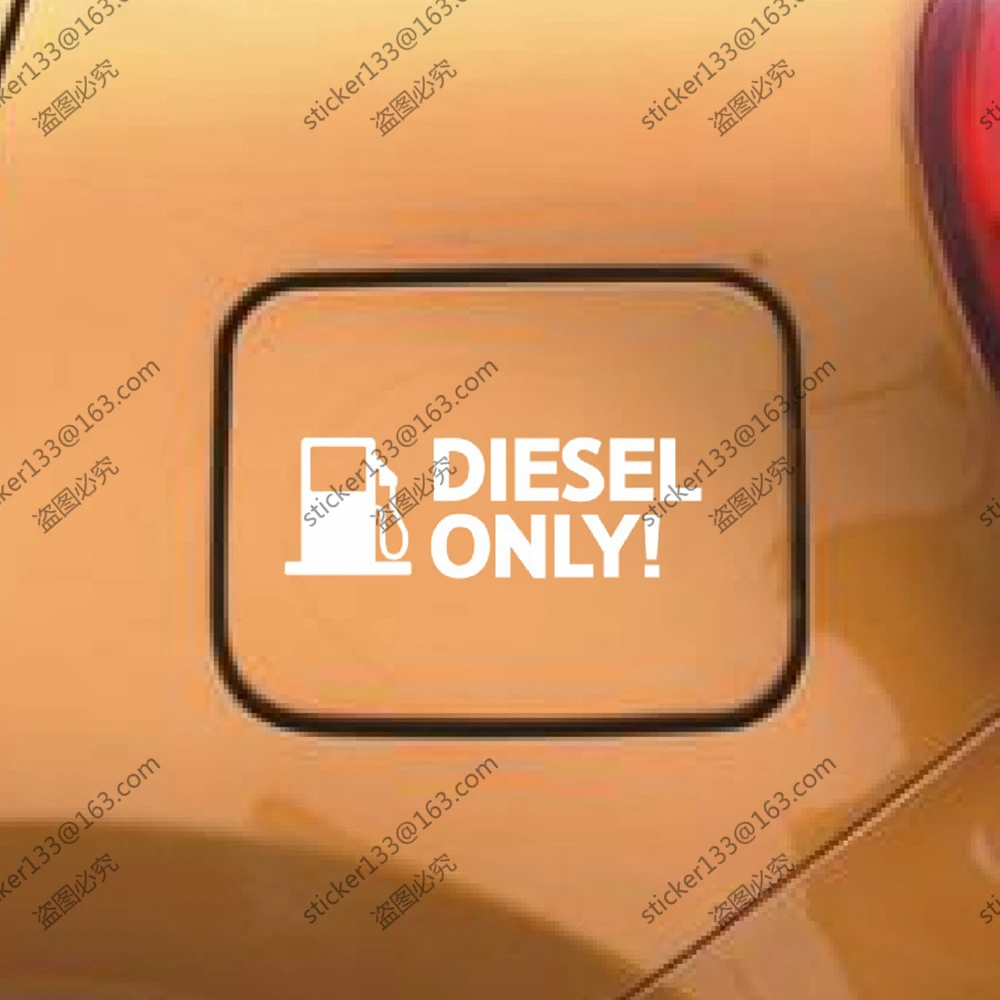 

Diesel Only Oil Warning Fuel Cap Vinyl Car Decal Bumper Sticker 12cm long