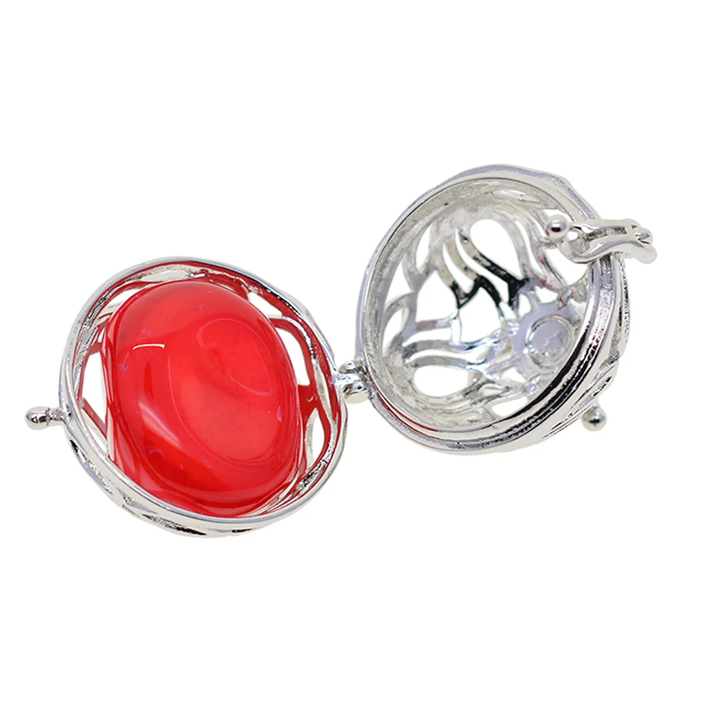 Blank Pearl Beads Cage Pendant Charms Memory Locket Pendants Settings for DIY Necklace Bracelet Earrings Jewelry Making