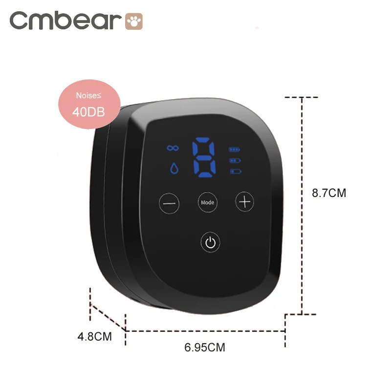 Cmbear все-в-на Интеллектуальный ЖК-дисплей USB молокоотсос для грудного вскармливания ребенка безболезненный мощный Электрический молокоотсос бутылочка