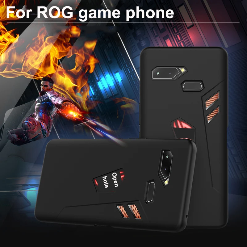 Чехол для ASUS ROG Phone ZS600KL, мягкий силиконовый чехол для ASUS ROG Phone Z01QD, полноэкранная черная пленка из закаленного стекла