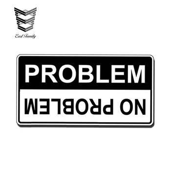 

EARLFAMILY 13cm x 6.8cm No Problem Sticker Car Truck Off Road Vehicle 4x4 Graphic Bumper Decal Waterproof Car Stickers