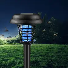 Светодиодный садовый светильник на солнечных батареях, уличный водонепроницаемый садовый газон, лампа для уничтожения комаров, для улицы, для двора, от комаров, летающих насекомых