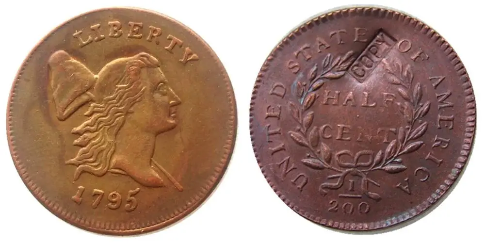 Download Aliexpress.com : Buy 1795 Liberty Cap Head Right Half Cents 100%Copper Copy Coins from Reliable ...