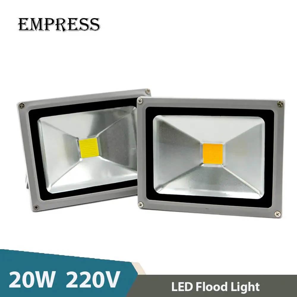 

20W LED Flood Light 220V COB Floodlight IP65 Waterproof Chip Outdoor Spotlight Professional Lighting Reflector Landscape lamp