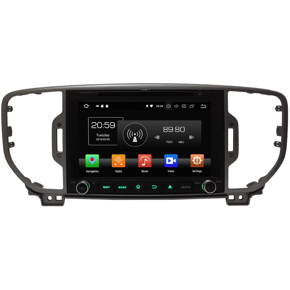 

8" Octa-Core Android 8.0 4GB RAM 32GB ROM SWC Car DVD Multimedia Player Radio Stereo For Kia Sportage 2016 2017
