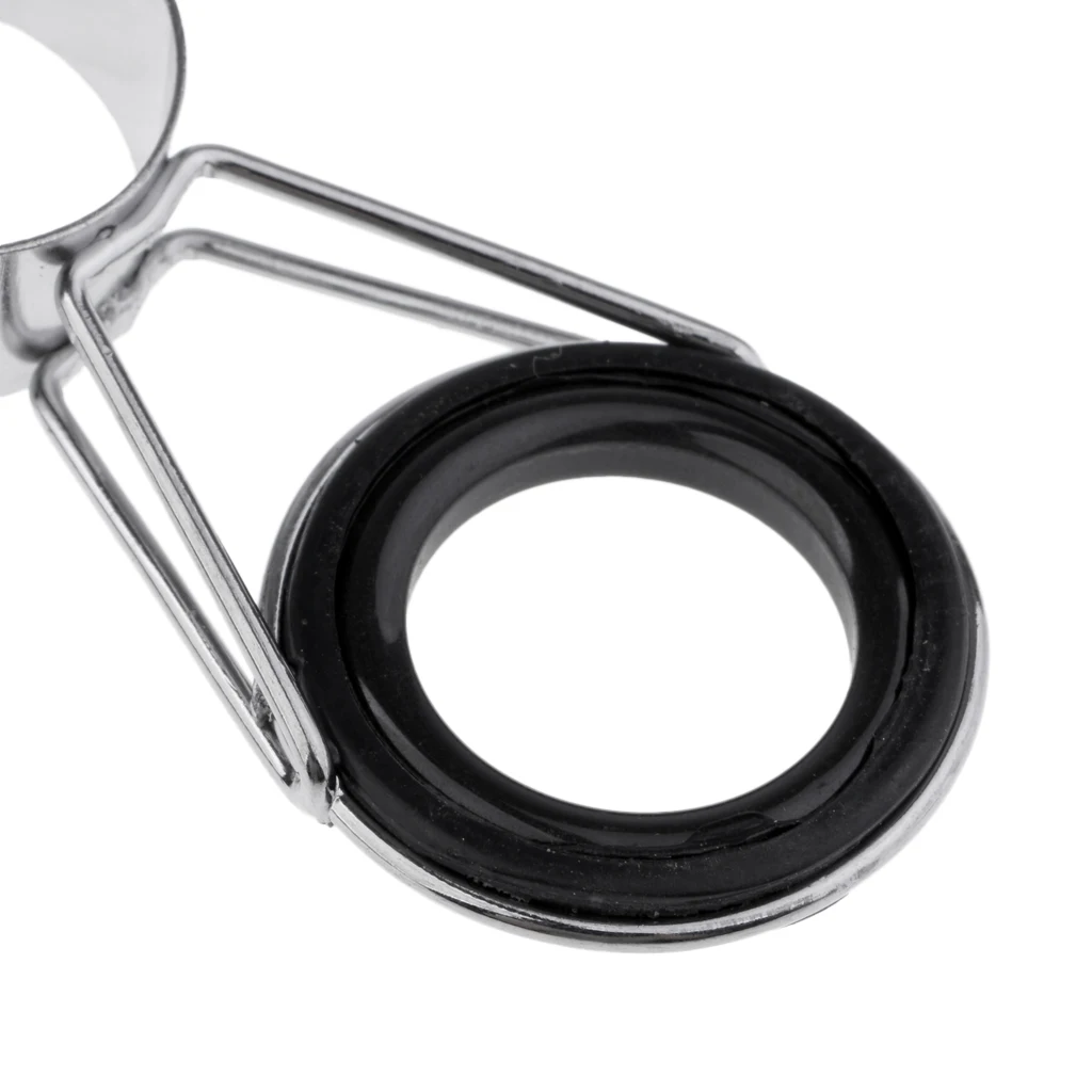 7Pcs/set Fishing Rod Guides and Tips Set Repair Kit DIY Ring Mixed 7 Sizes for Saltwater Freshwater