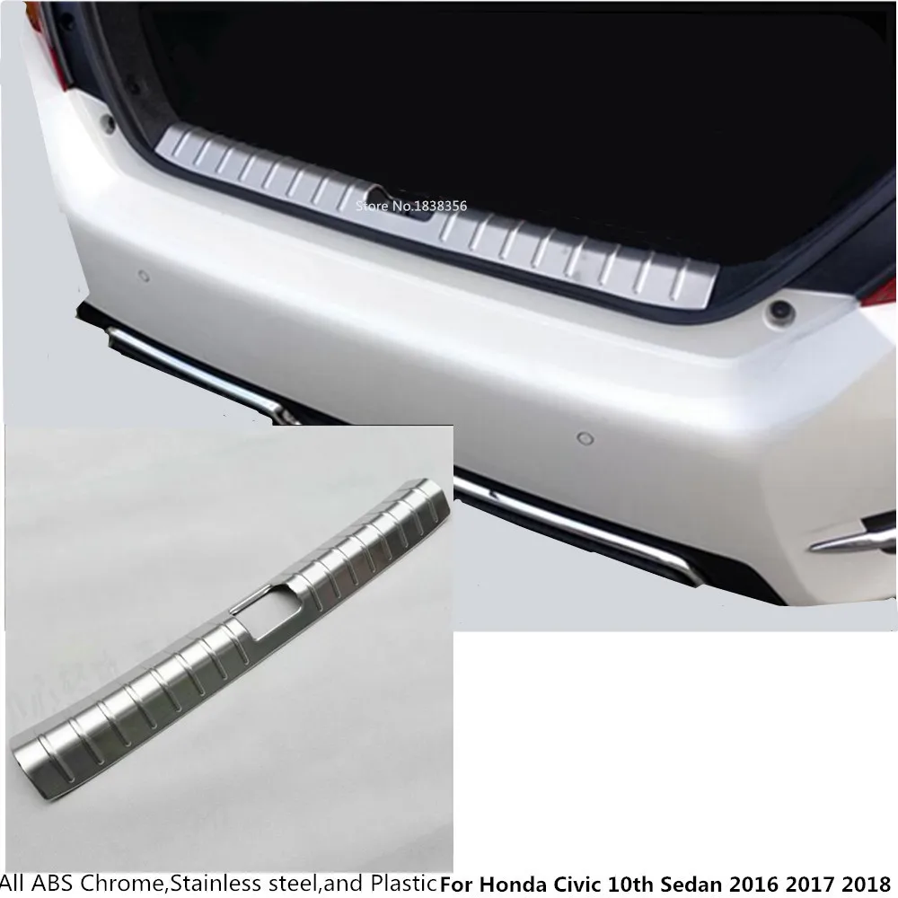 Для Honda Civic 10th Sedan 2016 2017 2018 2019 автомобильный ВНУТРЕННИЙ Задний бампер накладка на