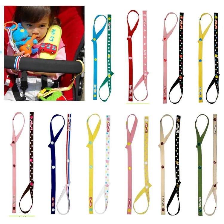 Buy 10 pcs Cotton Baby Anti Lost Toys Stroller Straps Anti out LA VIE Stroller