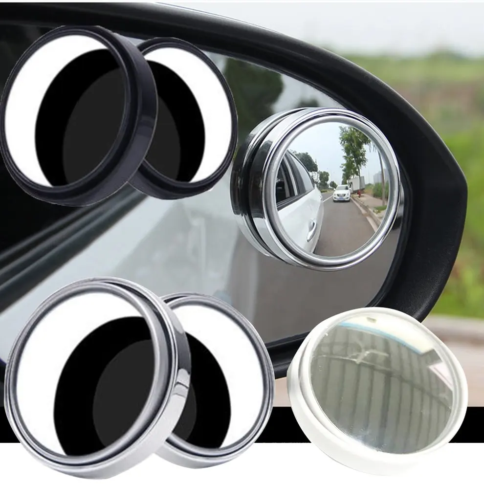 Автомобильное Зеркало для слепых зон широкоугольное зеркало 360 Вращение регулируемое выпуклое зеркало заднего вида переднее колесо